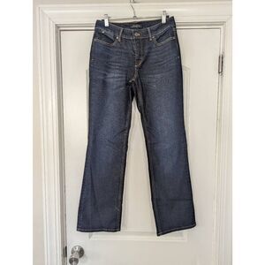 Talbots Five Pocket Flawless Bootcut Jeans women's size 6‎ petite dark rinse
